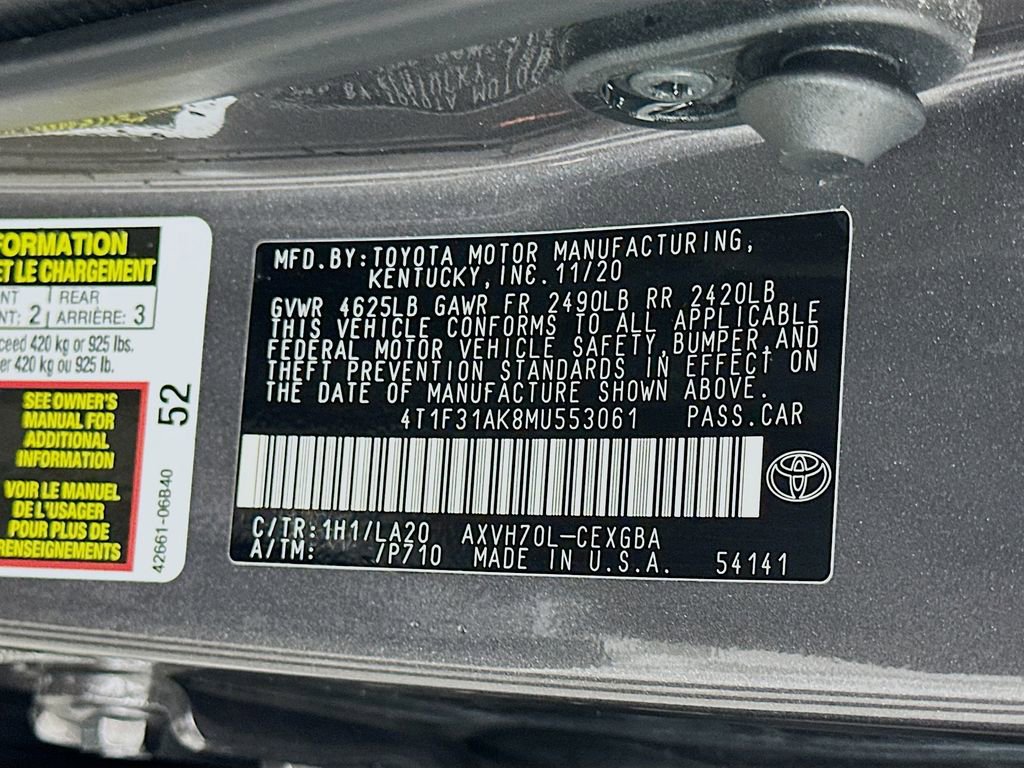 Used 2021 Toyota Camry XLE FWD image 31