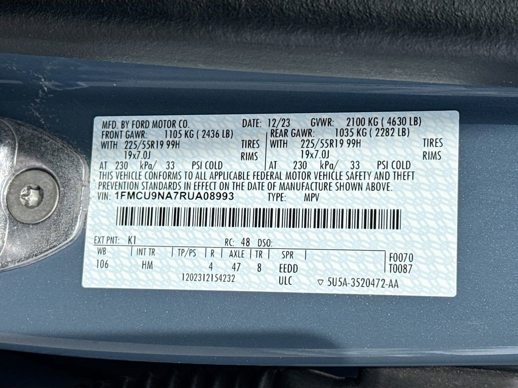 Used 2024 Ford Escape ST-Line Select w/ Tech Pack #2 AWD/4WD image 24