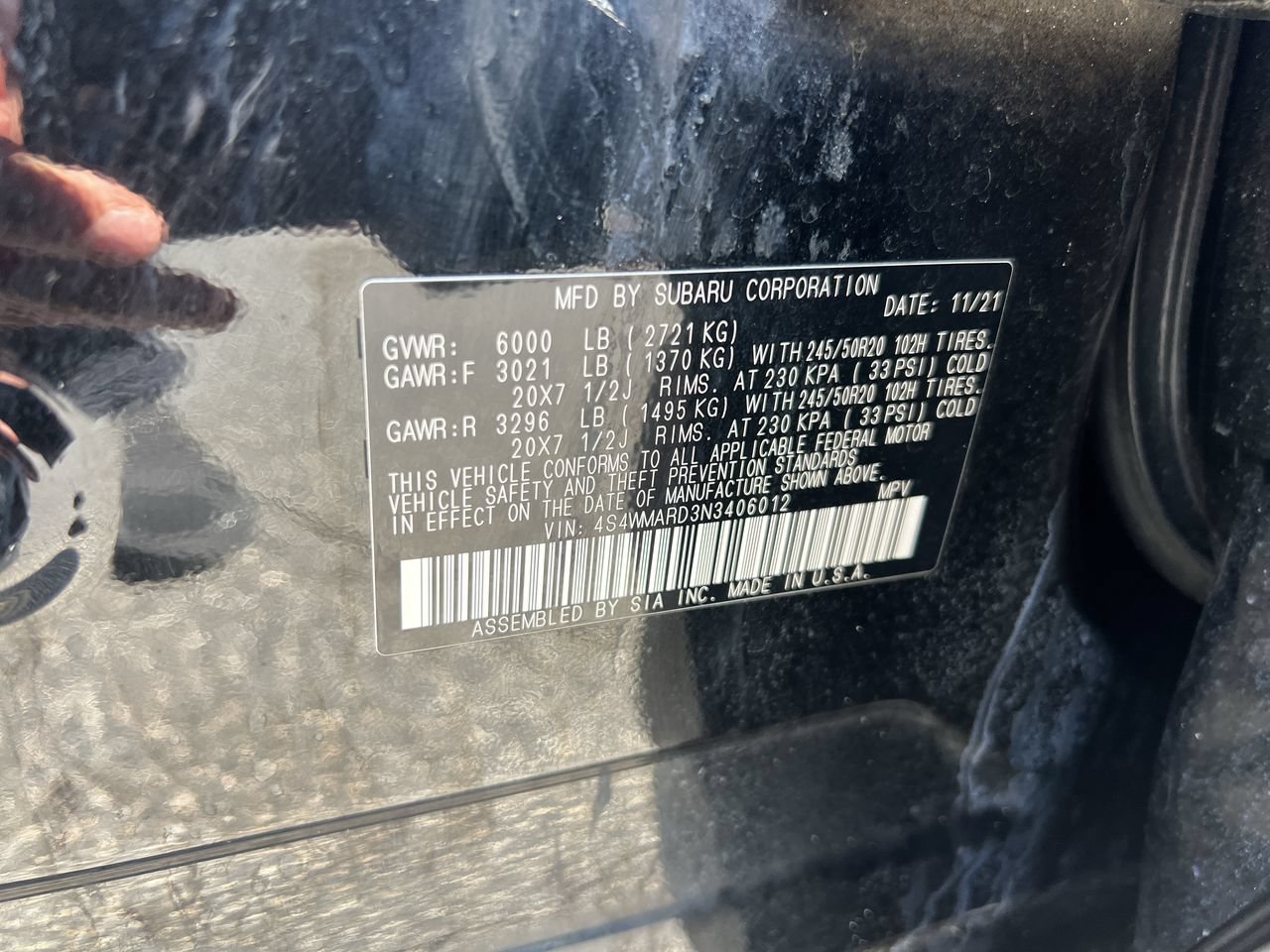 Used 2022 Subaru Ascent Touring w/ Popular Package #2A AWD/4WD image 37
