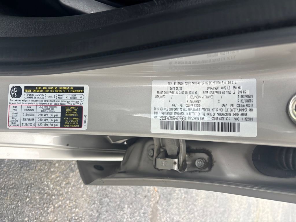 Used 2024 MAZDA MAZDA3 s FWD image 25