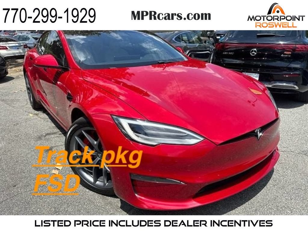 Used 2021 Tesla Model S Plaid AWD/4WD image 1