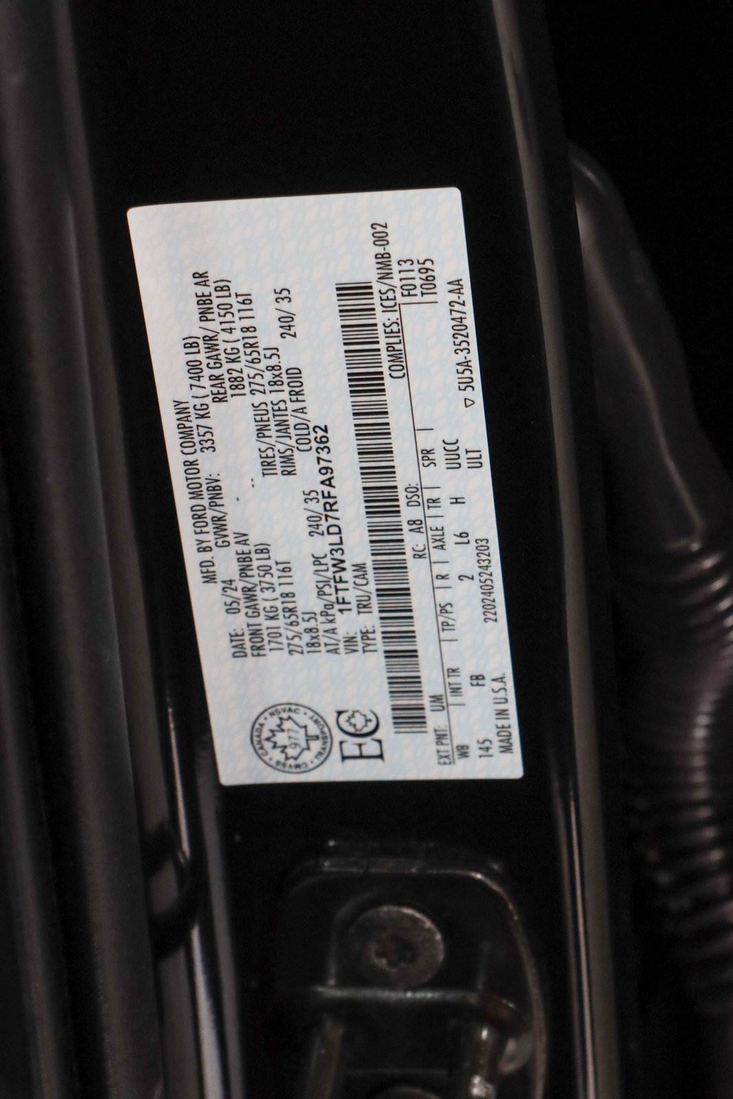 Used 2024 Ford F150 XLT w/ Equipment Group 302A MID AWD/4WD image 33