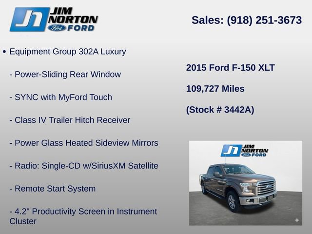 Used 2015 Ford F150 XLT w/ Equipment Group 302A Luxury image 8