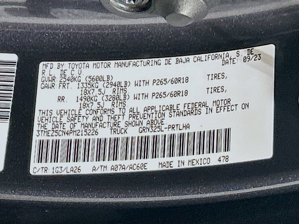 Used 2023 Toyota Tacoma Limited w/ Nightshade Package RWD image 30