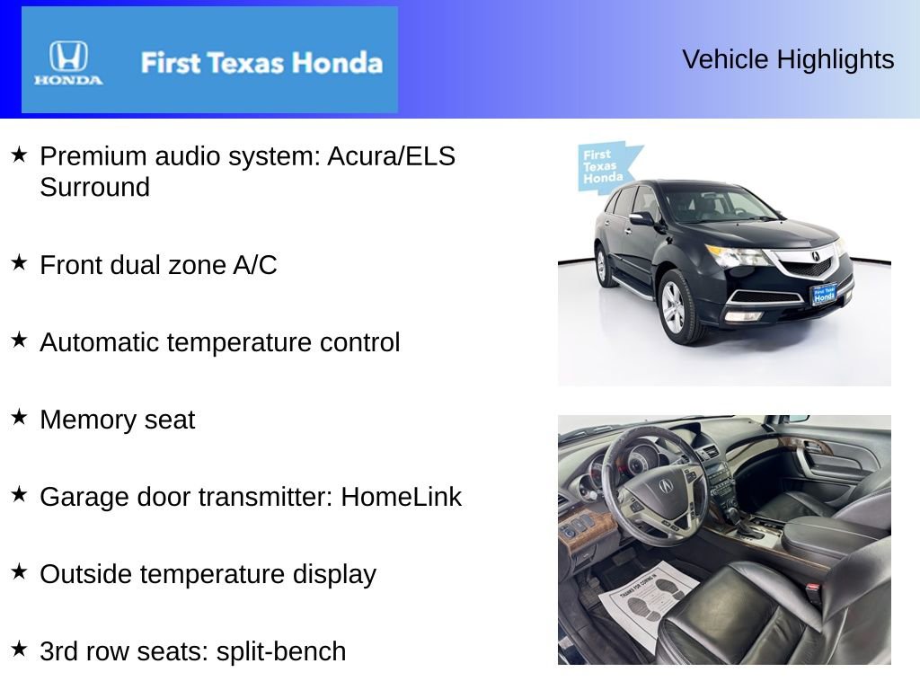 Used 2012 Acura MDX Technology image 10