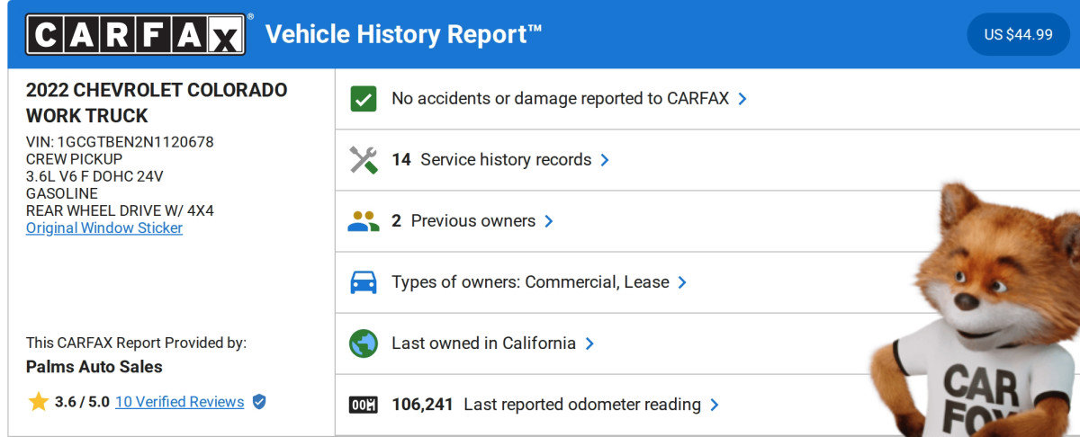 Used 2022 Chevrolet Colorado W/T w/ WT Convenience Package image 2