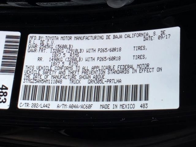 Used 2017 Toyota Tacoma Limited w/ Tow Package image 34