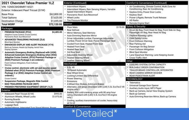 Used 2021 Chevrolet Tahoe Premier w/ Premium Package image 3