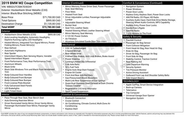 Used 2019 BMW M2 Competition image 17