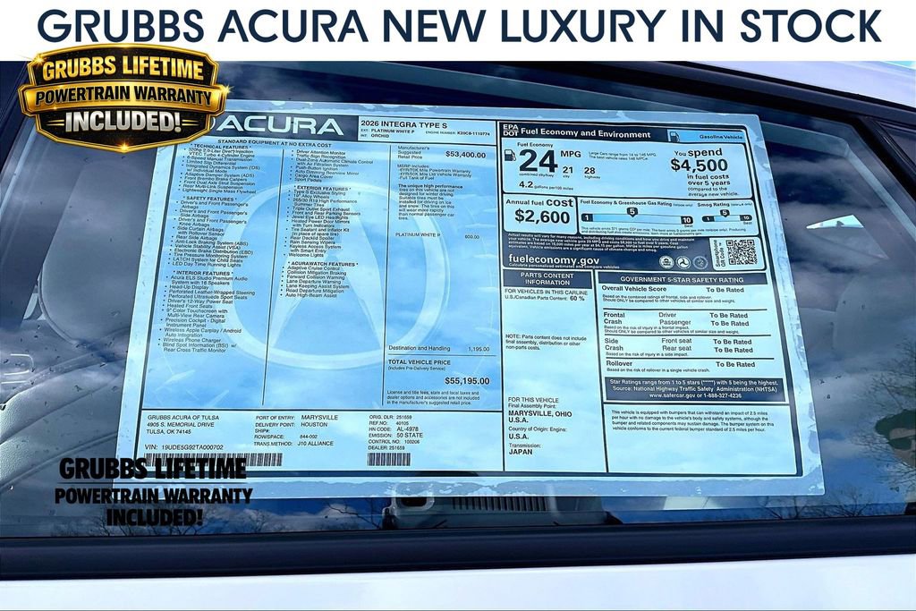 New 2026 Acura Integra Type S FWD image 40