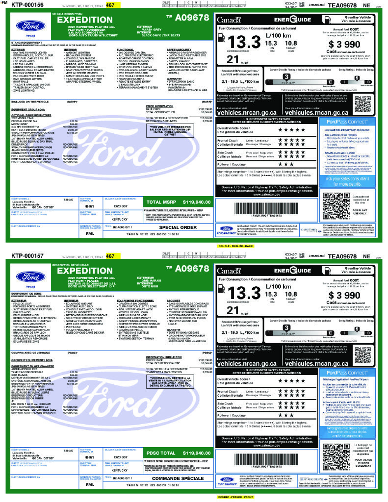 Used 2026 Ford Expedition Max Platinum w/ Stealth Performance Package AWD/4WD image 31