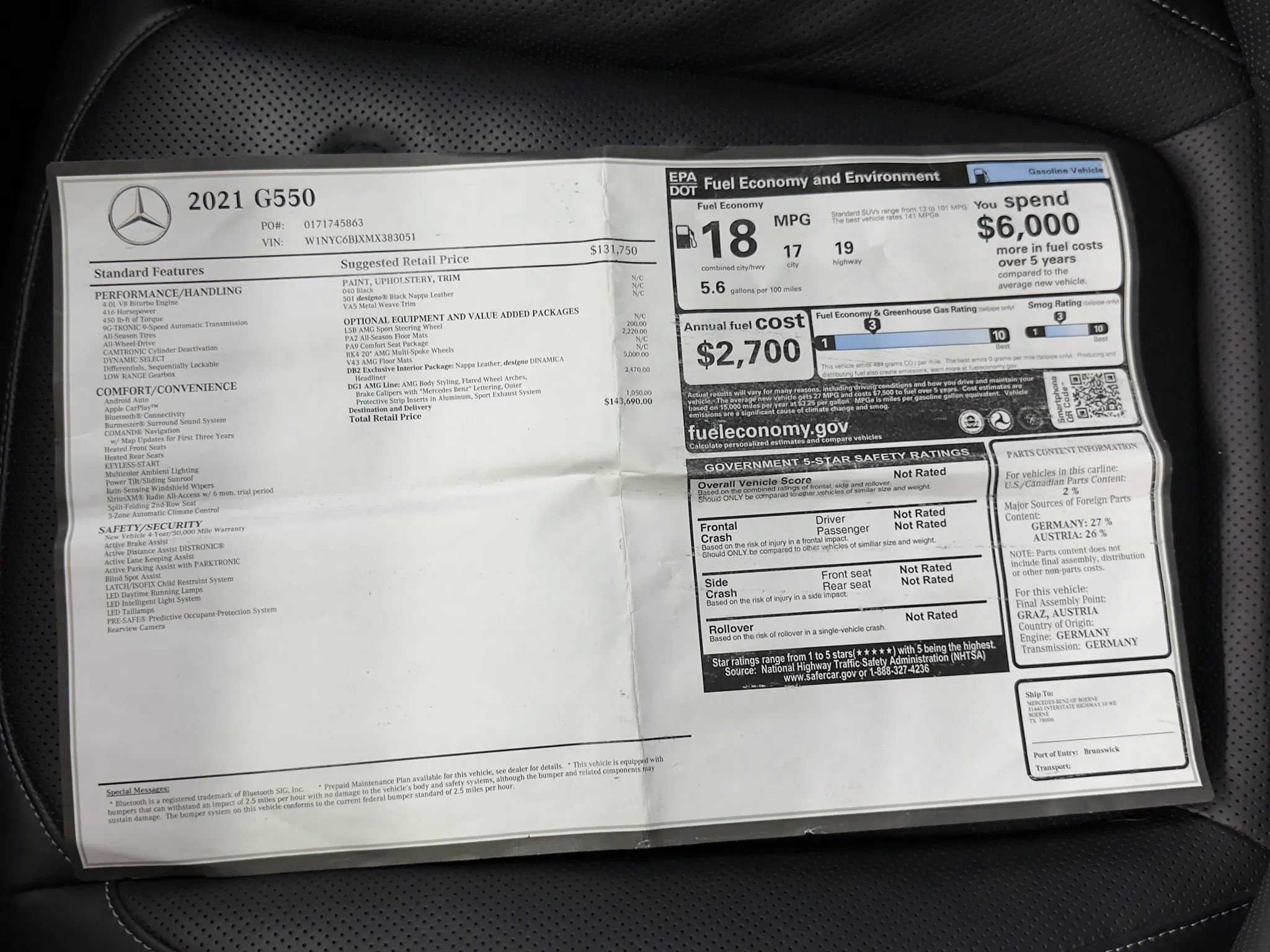 Used 2021 Mercedes-Benz G 550 image 4