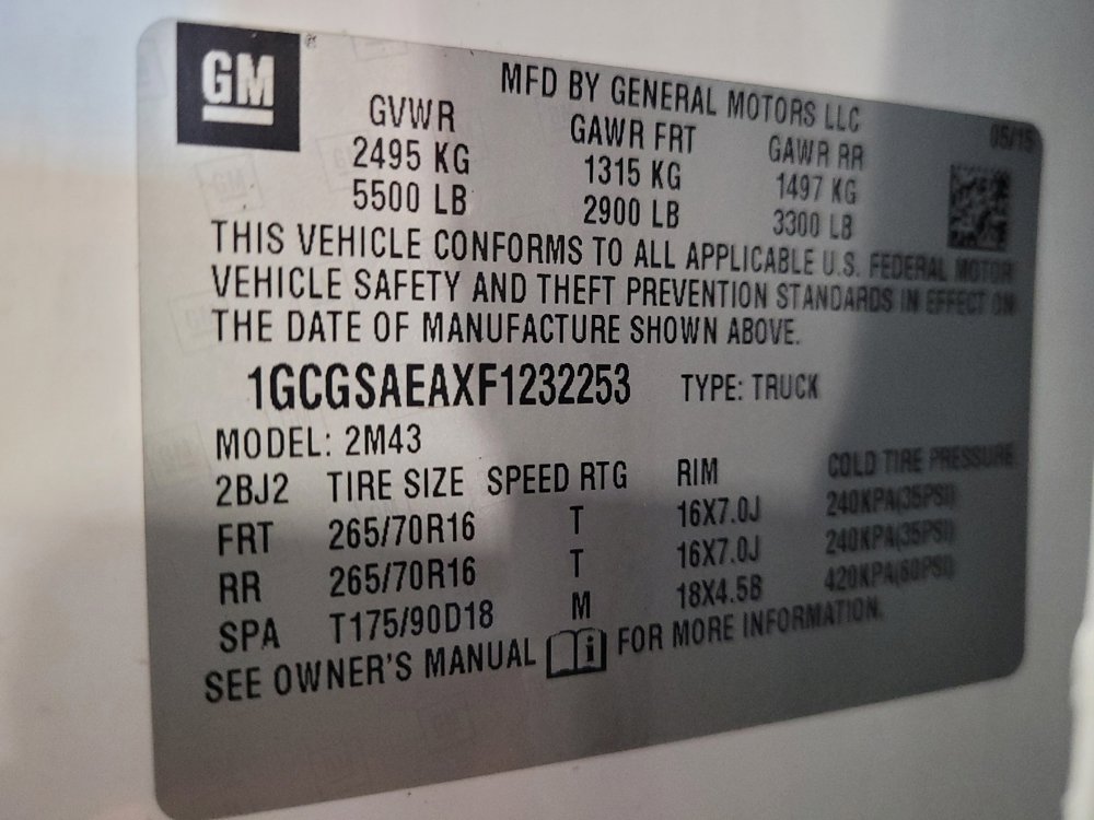 Used 2015 Chevrolet Colorado W/T w/ WT Convenience Package RWD image 33