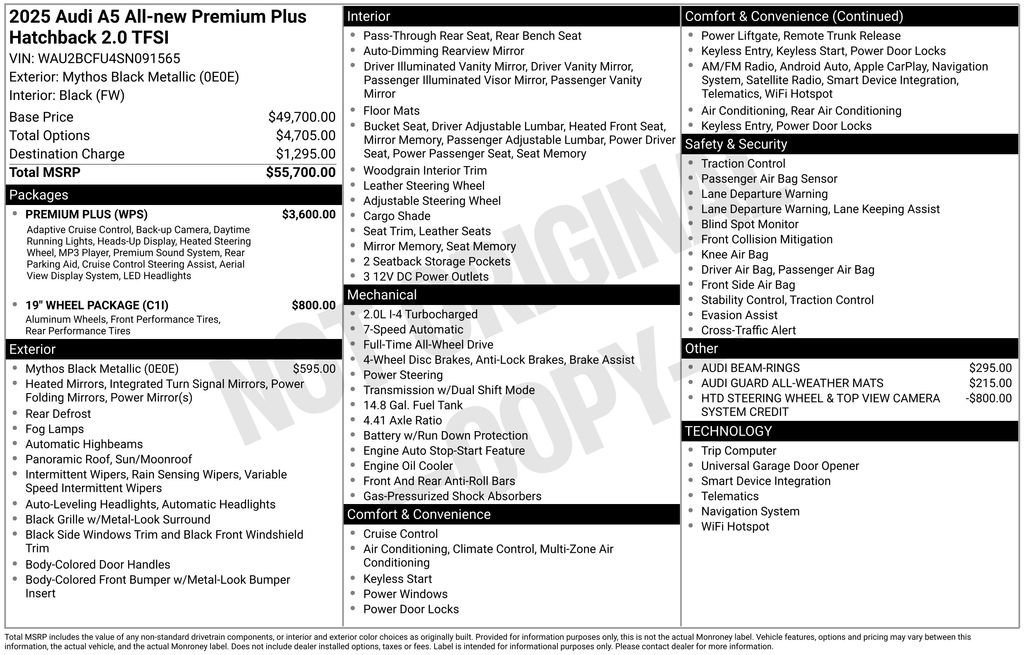 Certified 2025 Audi A5 2.0T Premium w/ Premium Plus AWD/4WD image 29