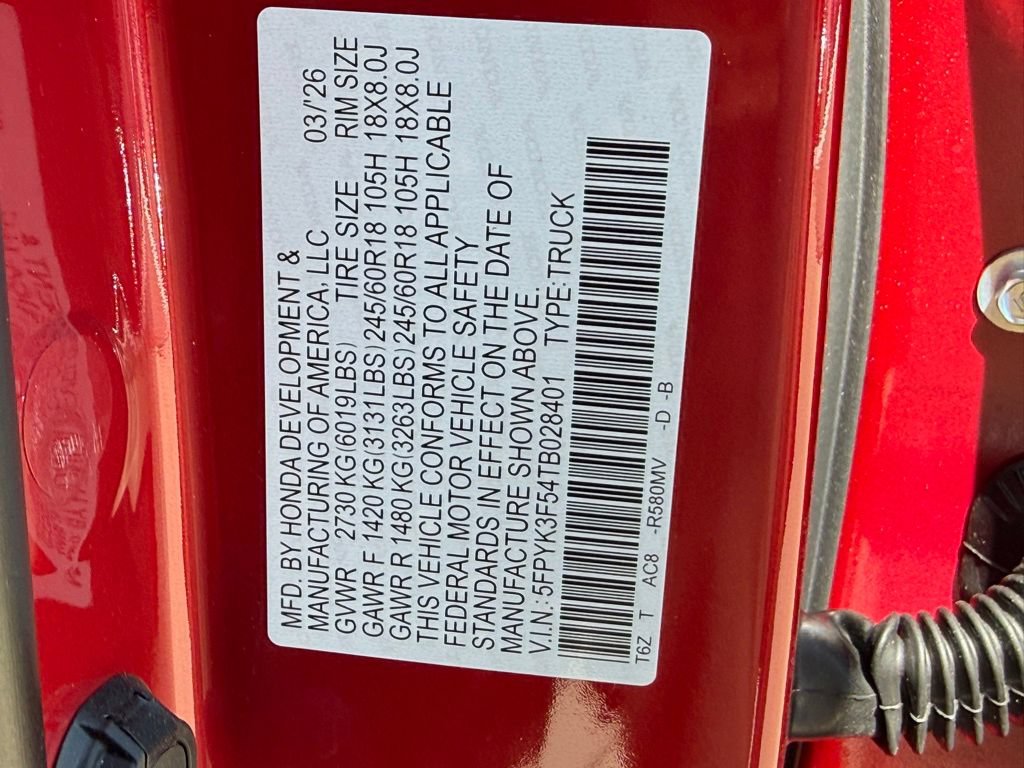 New 2026 Honda Ridgeline RTL image 26