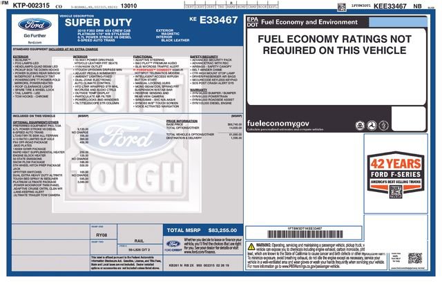 Certified 2019 Ford F350 Platinum w/ Platinum Ultimate Package AWD/4WD image 5