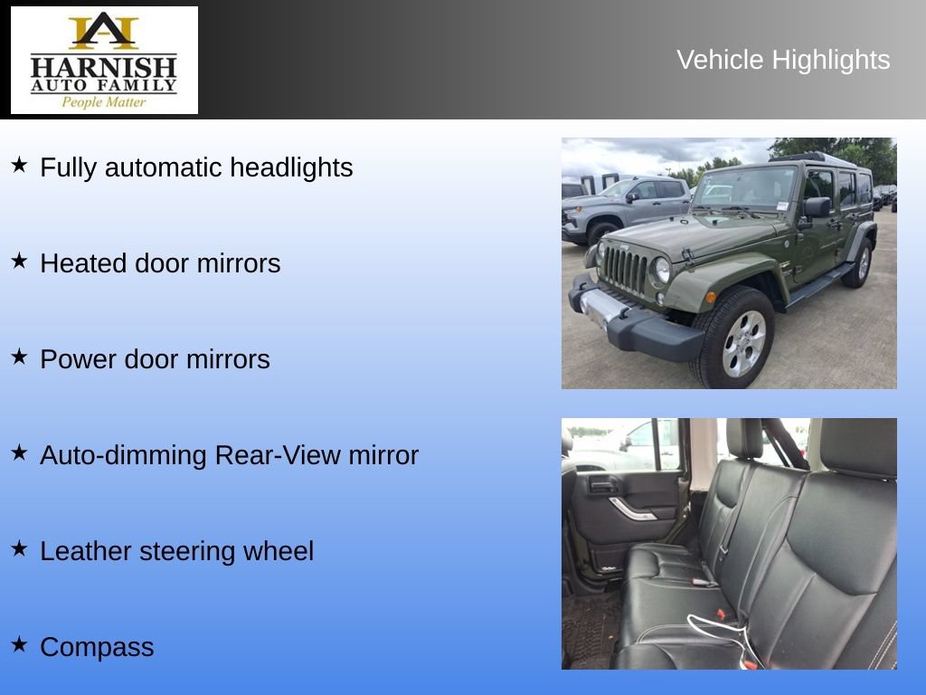 Used 2015 Jeep Wrangler Unlimited Sahara w/ Connectivity Group AWD/4WD image 10