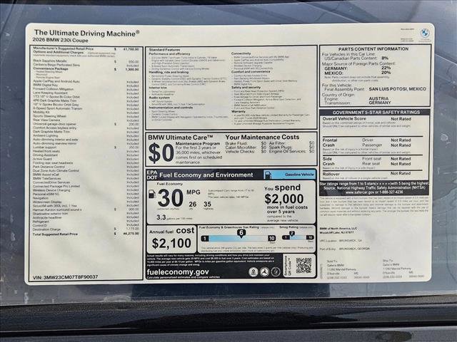 Used 2026 BMW 230i Coupe w/ Convenience Package image 17