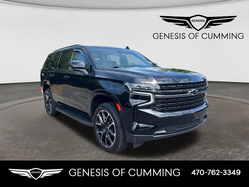 Used 2021 Chevrolet Tahoe RST w/ Rear Media and Nav Package RWD image 1