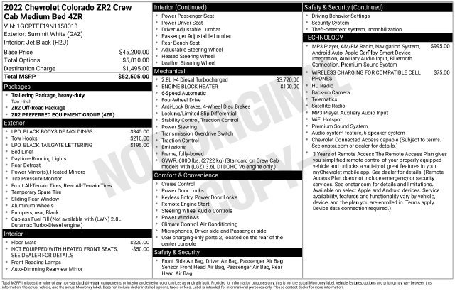 Used 2022 Chevrolet Colorado ZR2 AWD/4WD image 9