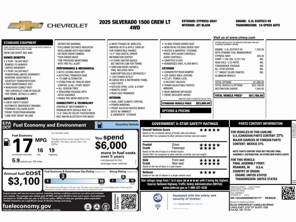 Used 2025 Chevrolet Silverado 1500 LT image 2