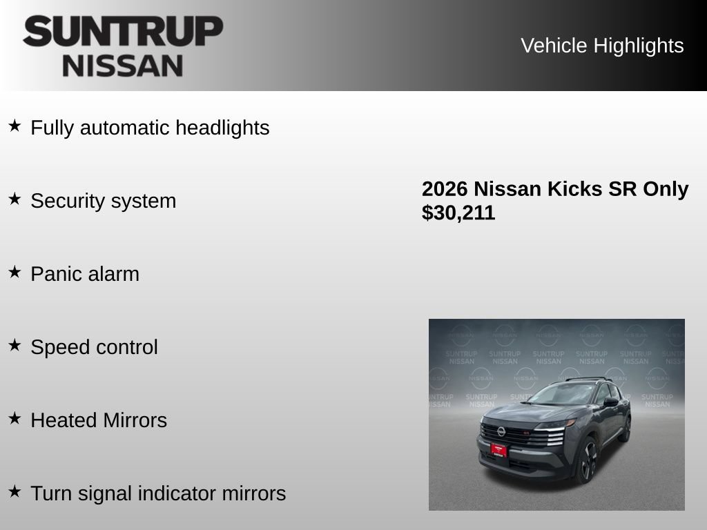 Used 2026 Nissan Kicks SR w/ Cold Weather Package AWD/4WD image 34