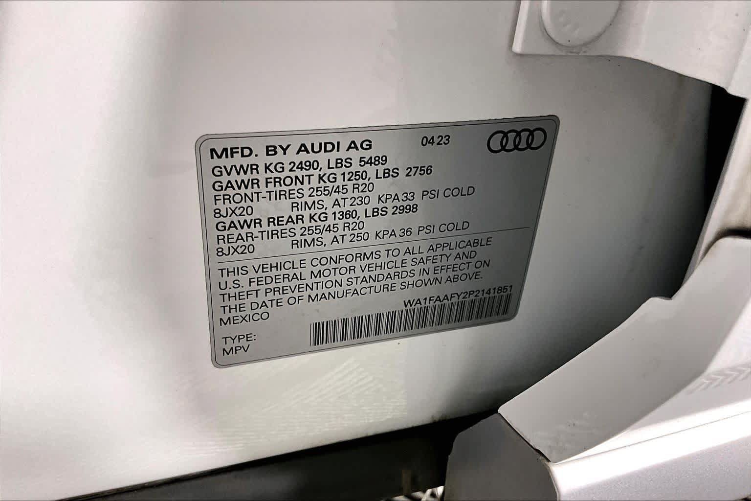 Used 2023 Audi Q5 2.0T Prestige w/ Prestige Package AWD/4WD image 33