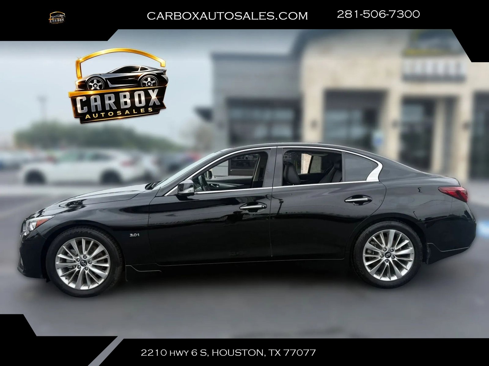 Used 2020 INFINITI Q50 Luxe w/ Essential Package (3.0T Luxe) RWD image 2