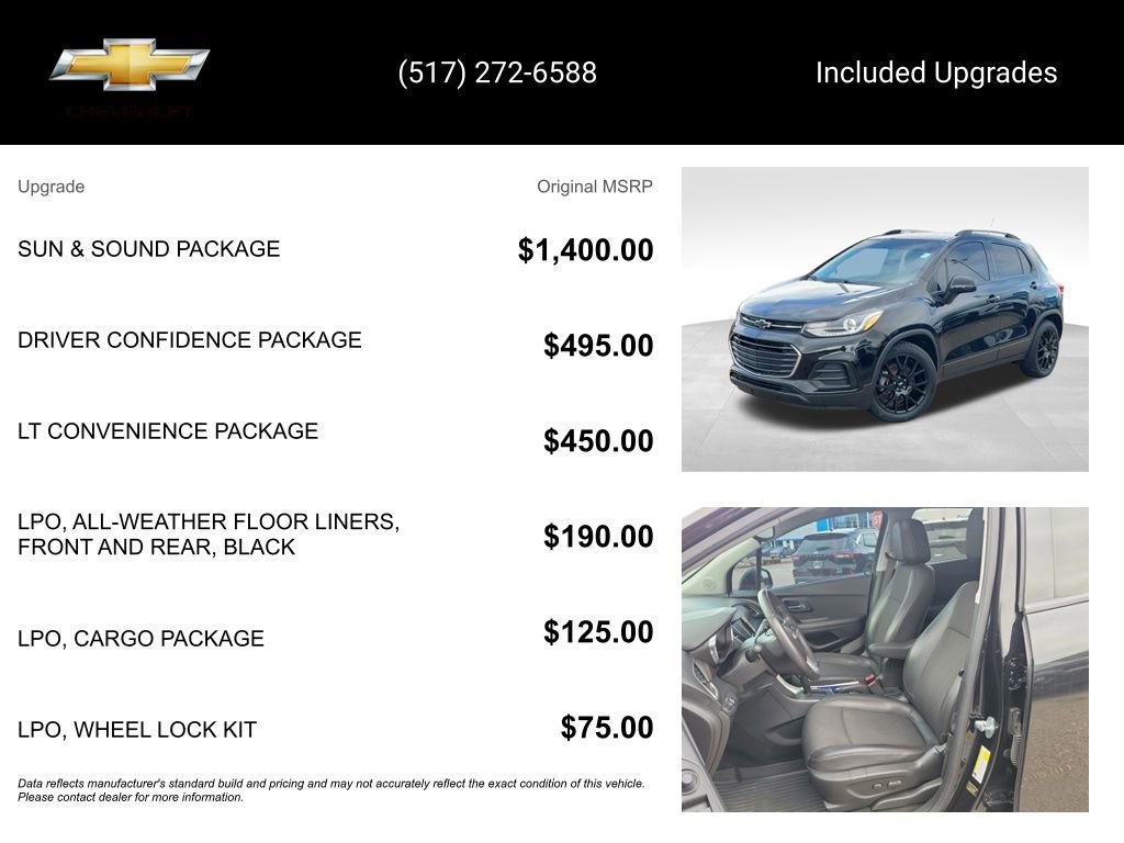 Certified 2020 Chevrolet Trax LT w/ Sun & Sound Package image 15