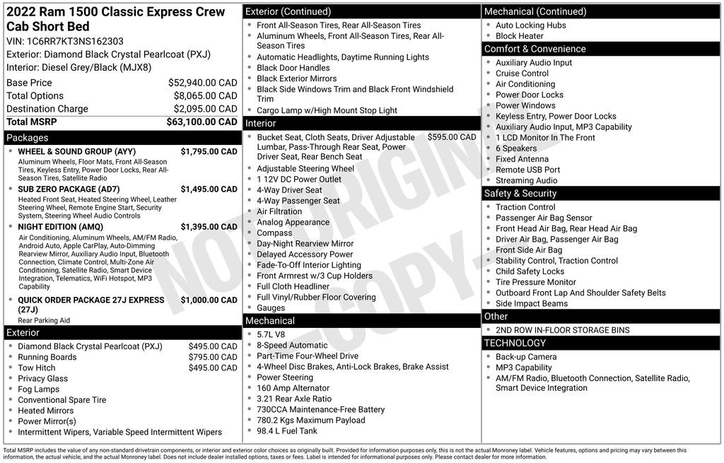 Used 2022 RAM 1500 Classic Tradesman AWD/4WD image 28