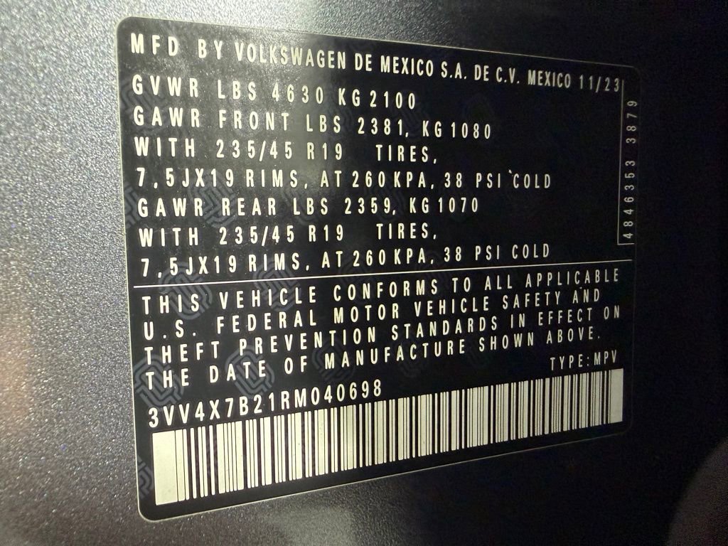 Used 2024 Volkswagen Taos SEL image 34