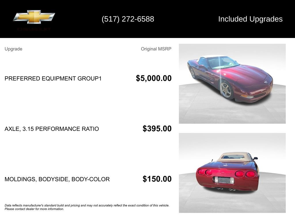 Used 2003 Chevrolet Corvette Convertible w/ Preferred Equipment Group1 image 5