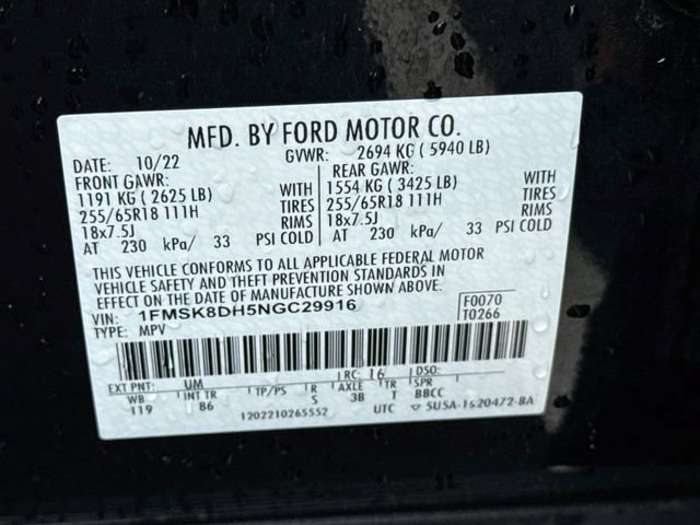 Certified 2022 Ford Explorer XLT AWD/4WD image 40