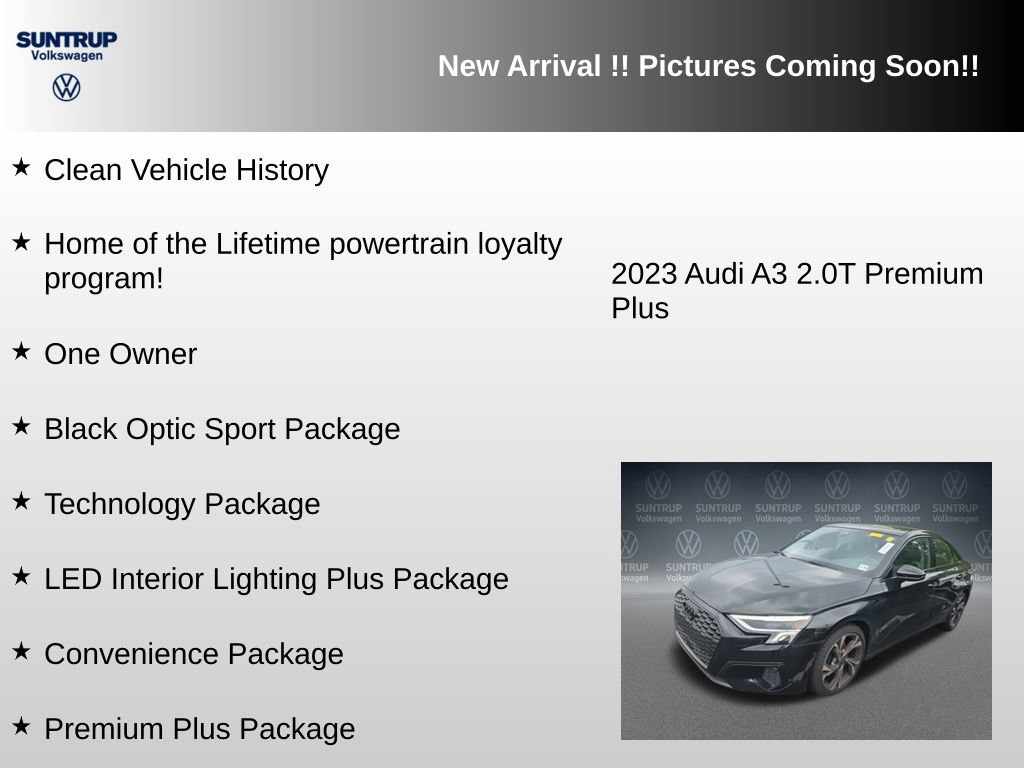 Used 2023 Audi A3 2.0T Premium Plus w/ Premium Plus Package FWD image 6