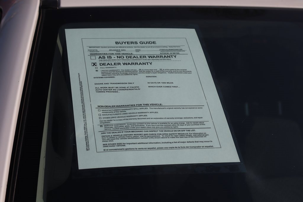 Used 2022 Toyota 4Runner SR5 image 55