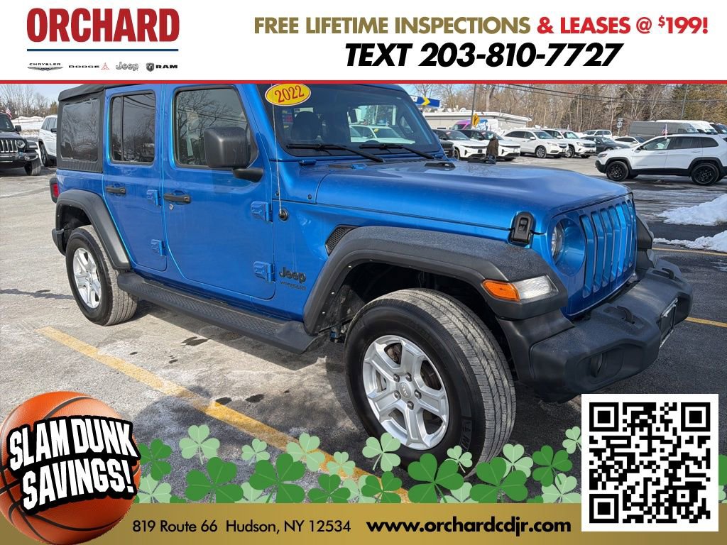 Used 2022 Jeep Wrangler Unlimited Sport image 1