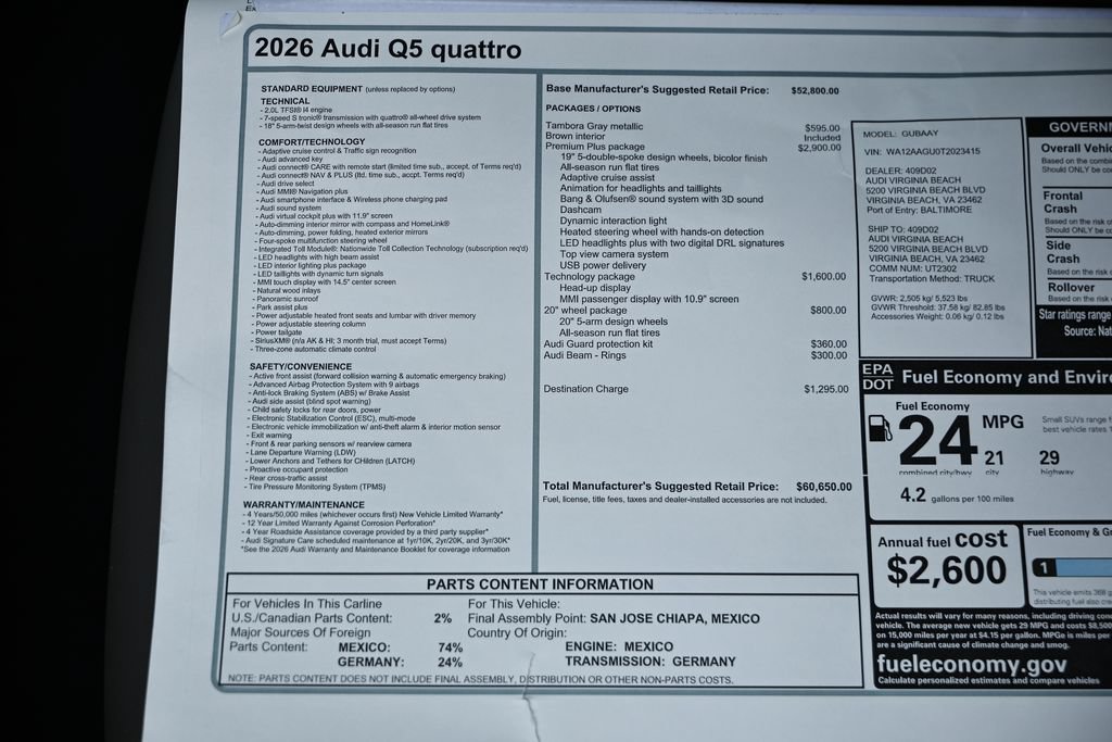 New 2026 Audi Q5 Premium AWD/4WD image 25