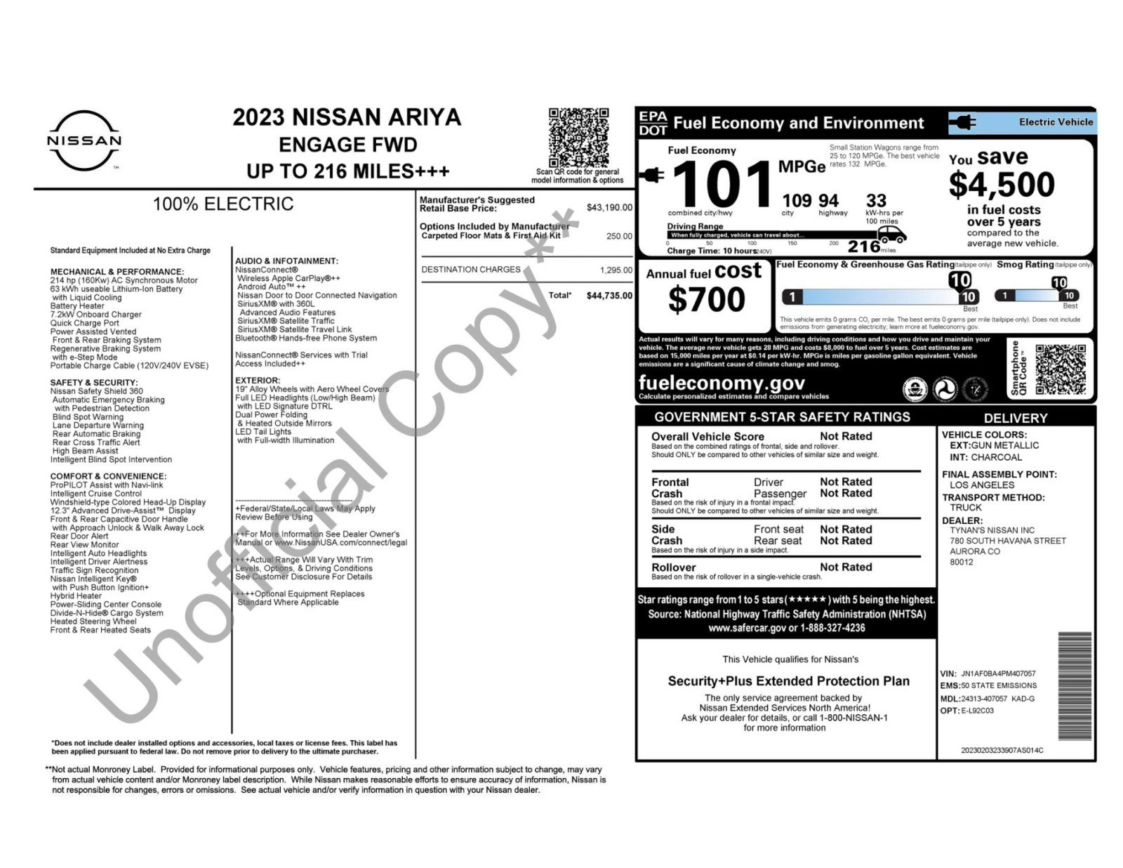 Used 2023 Nissan Ariya Engage image 50