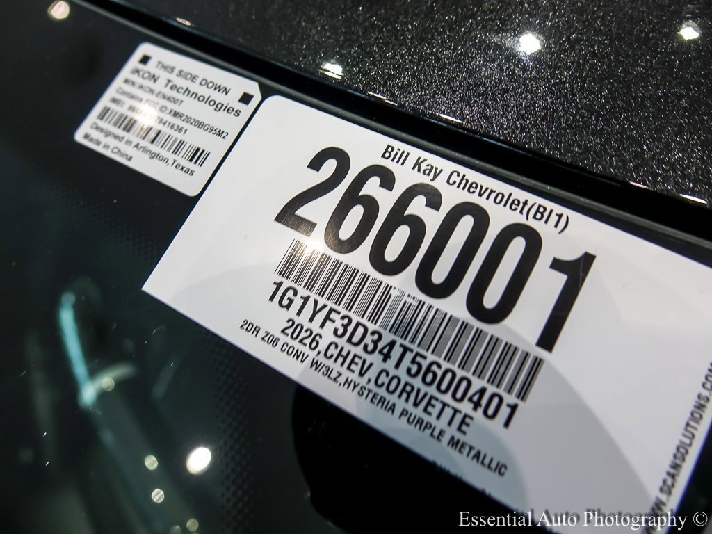 New 2026 Chevrolet Corvette Z06 w/ Stealth Interior Trim Package image 24