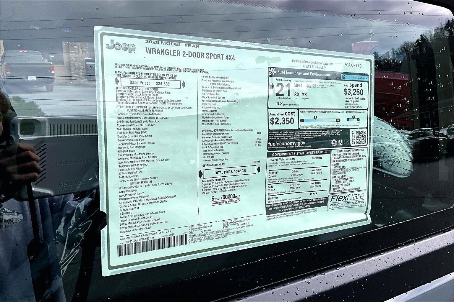 New 2026 Jeep Wrangler Sport image 15