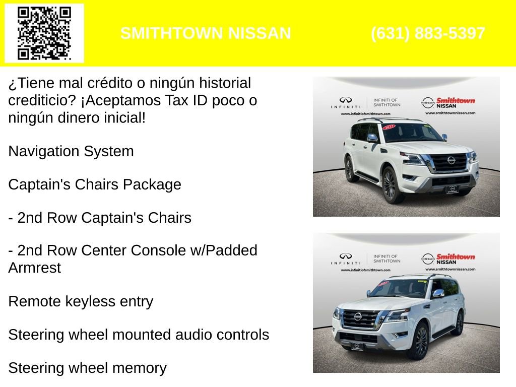 Used 2023 Nissan Armada Platinum w/ Captain's Chairs Package AWD/4WD image 4