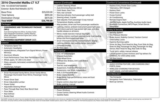 Used 2016 Chevrolet Malibu LT image 5