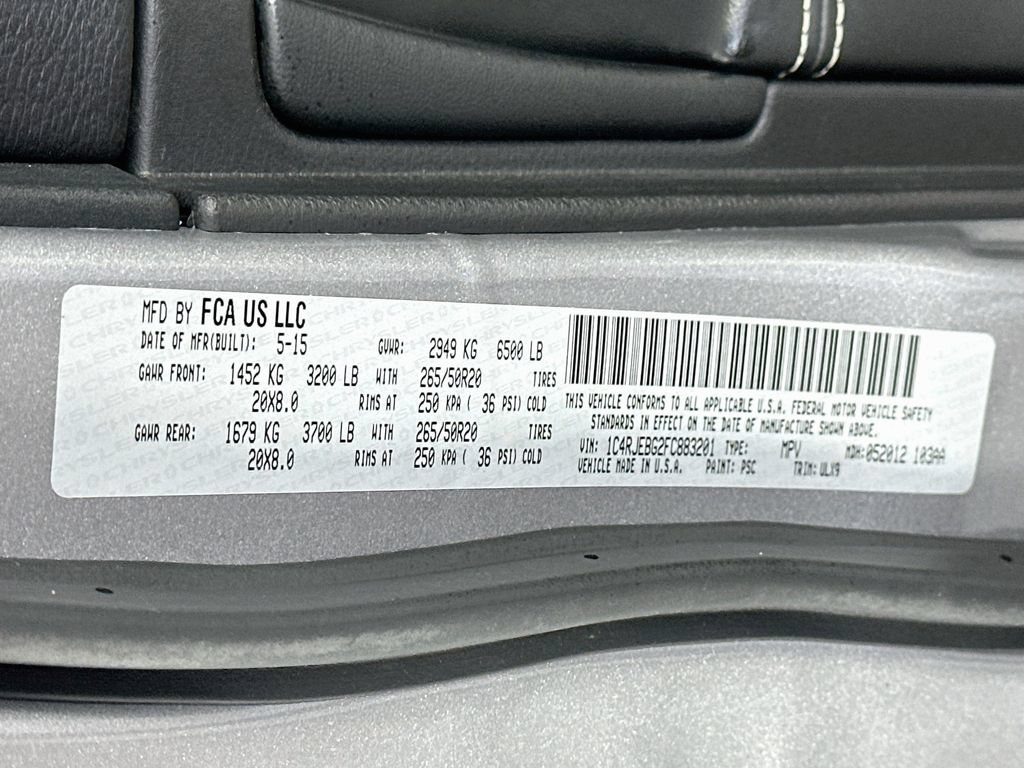 Used 2015 Jeep Grand Cherokee Limited RWD image 37