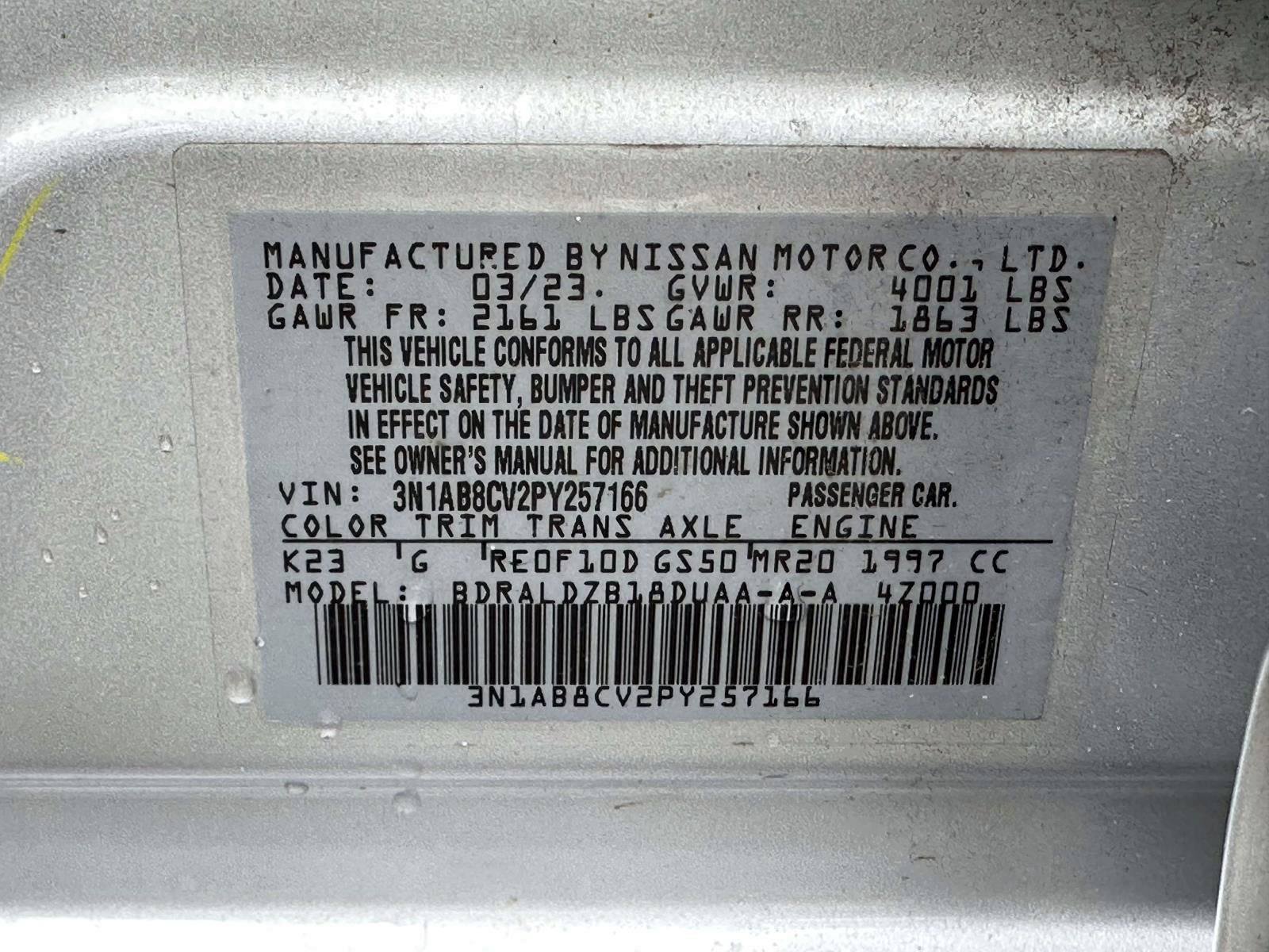 Certified 2023 Nissan Sentra SV w/ All-Weather Package FWD image 32