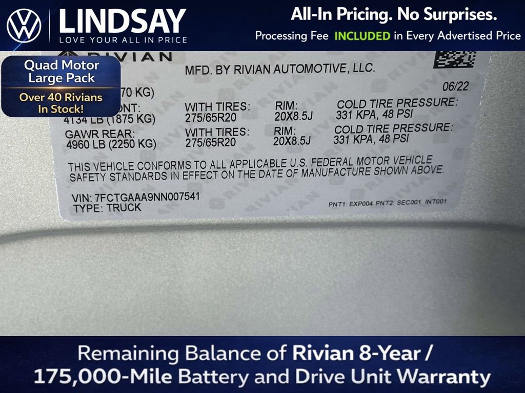 Used 2022 Rivian R1T Adventure image 25