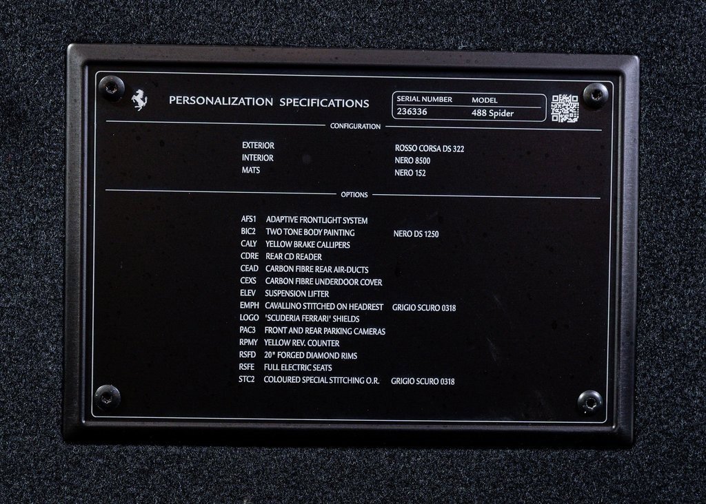 Certified 2018 Ferrari 488 Spider image 30