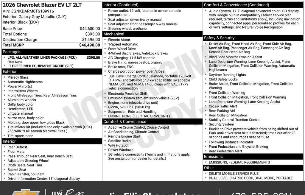 New 2026 Chevrolet Blazer EV LT FWD image 7