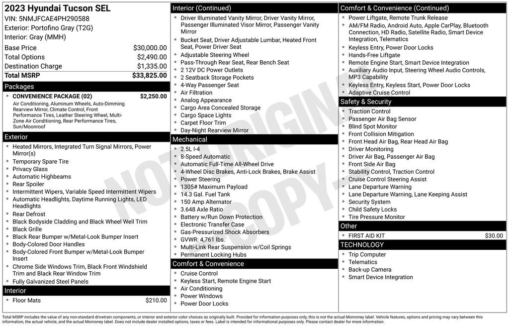 Certified 2023 Hyundai Tucson SEL w/ Convenience Package AWD/4WD image 25