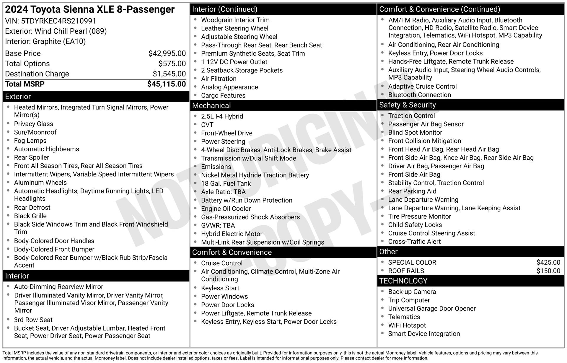 Certified 2024 Toyota Sienna XLE FWD image 34