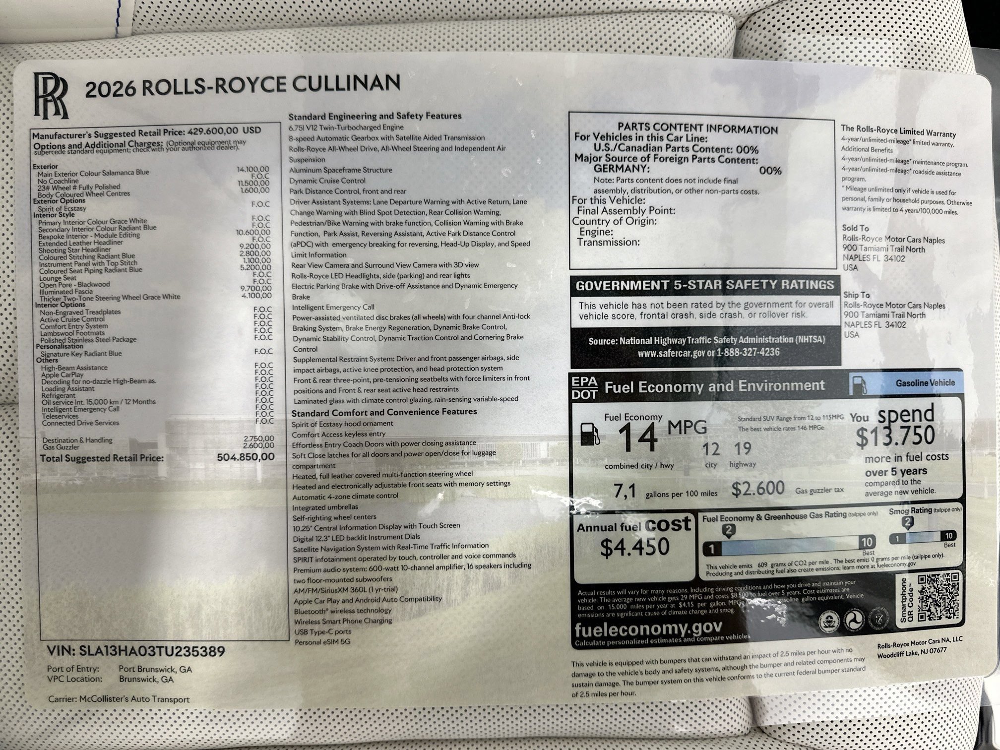 New 2026 Rolls-Royce Cullinan AWD/4WD image 28